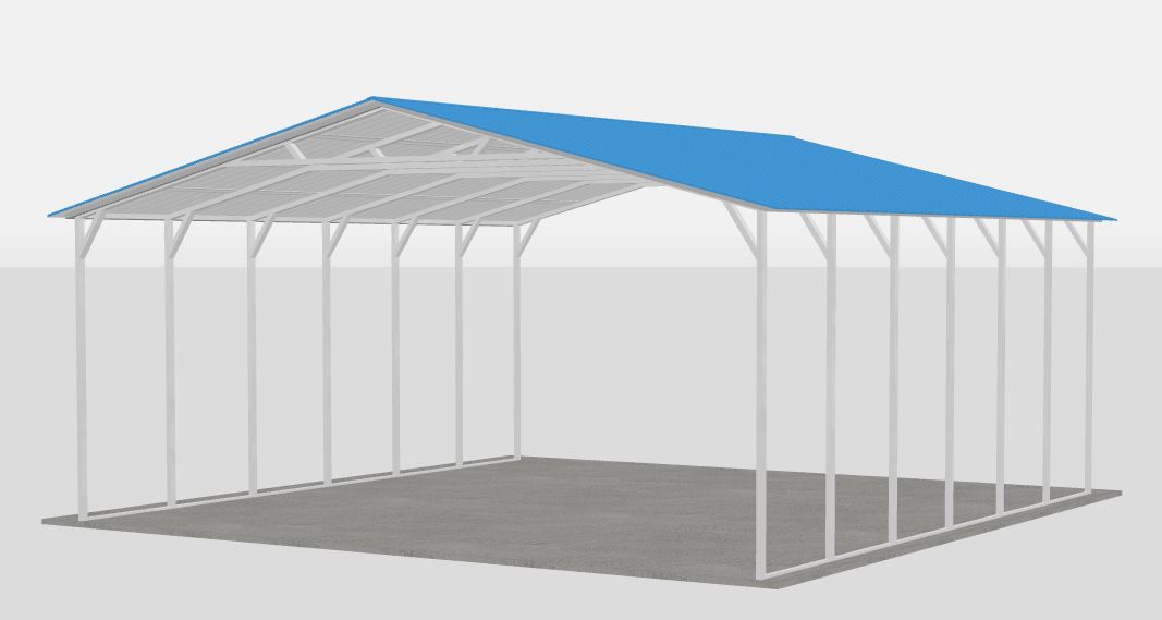 Triple Wide Carport 30x30x12