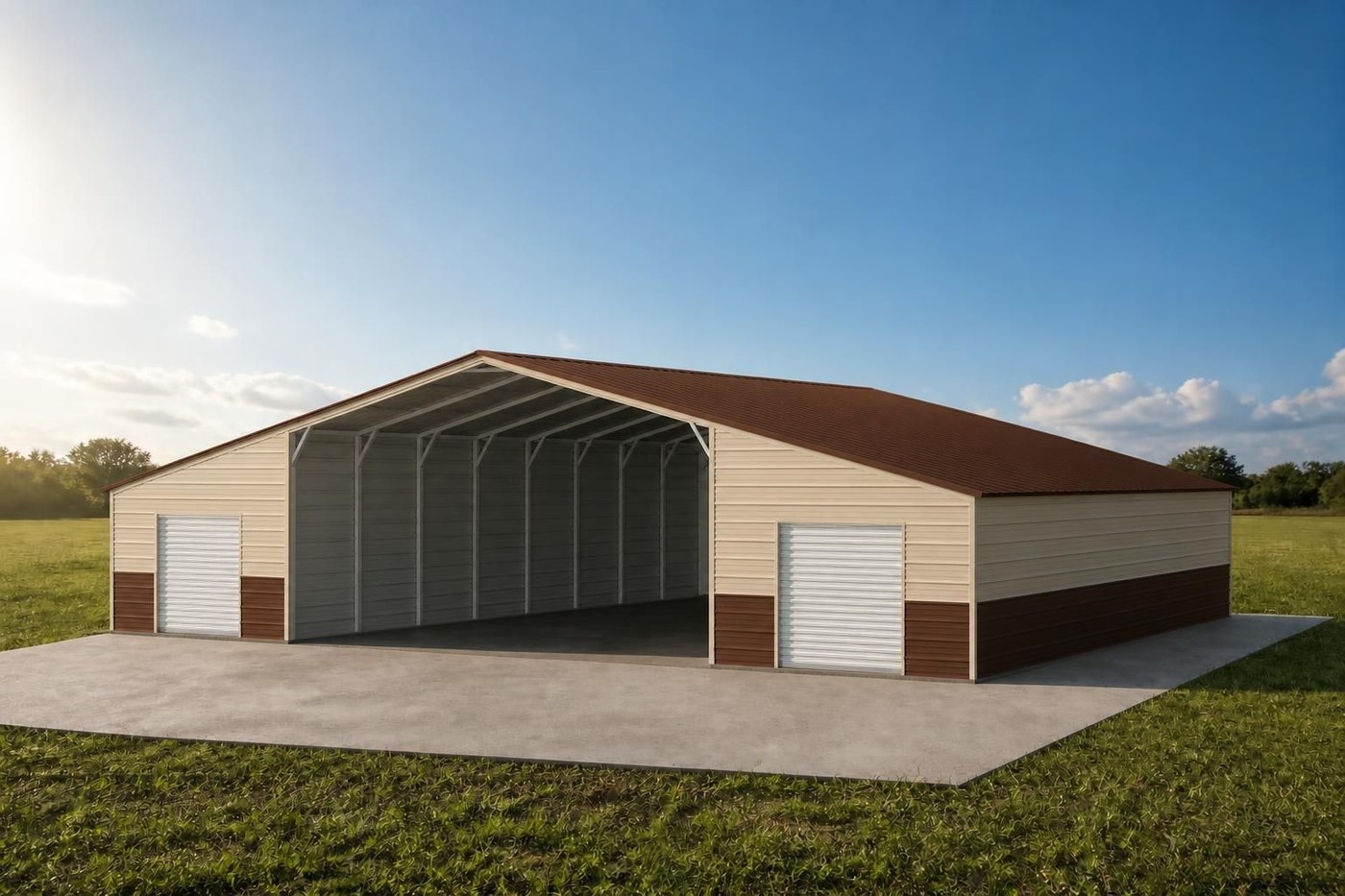 Straight Roof Barn 24x40x10