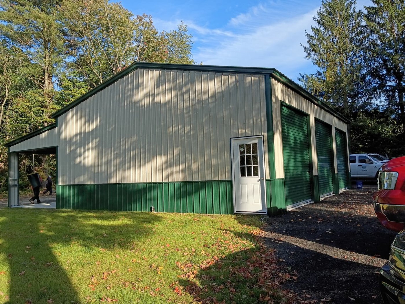 Garage with Lean-To and Walk Door